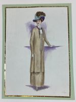 Modeblatt Mode Aquarell Jugendstil 1900