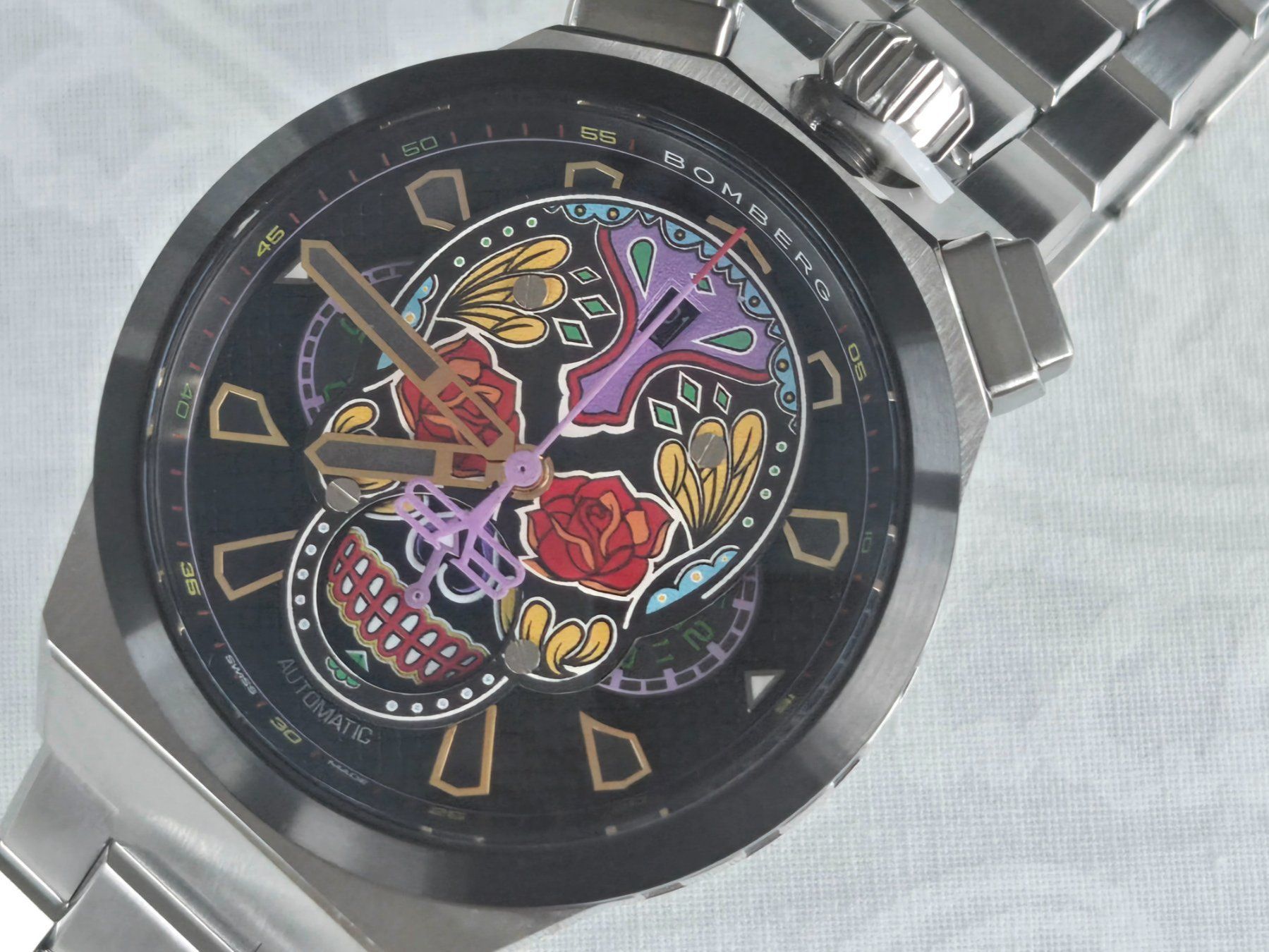 Bomberg Orologi: Bomberg Bolt-68 Neo Calaveras Chronograph – Nuovo (secondo la descrizione) da Chabrey venduto da Horology 5