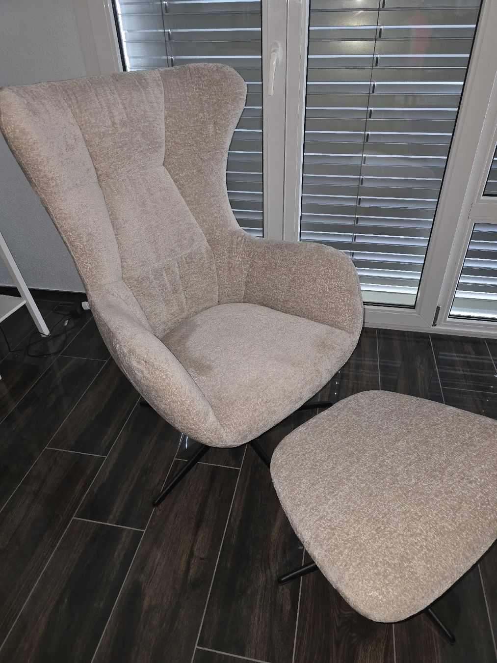 Poltrone: Relaxsessel mit Hocker beige Bezug Symphony 9783 Pearl  – Nuovo (secondo la descrizione) da Büron venduto da CNCSERVICE 4