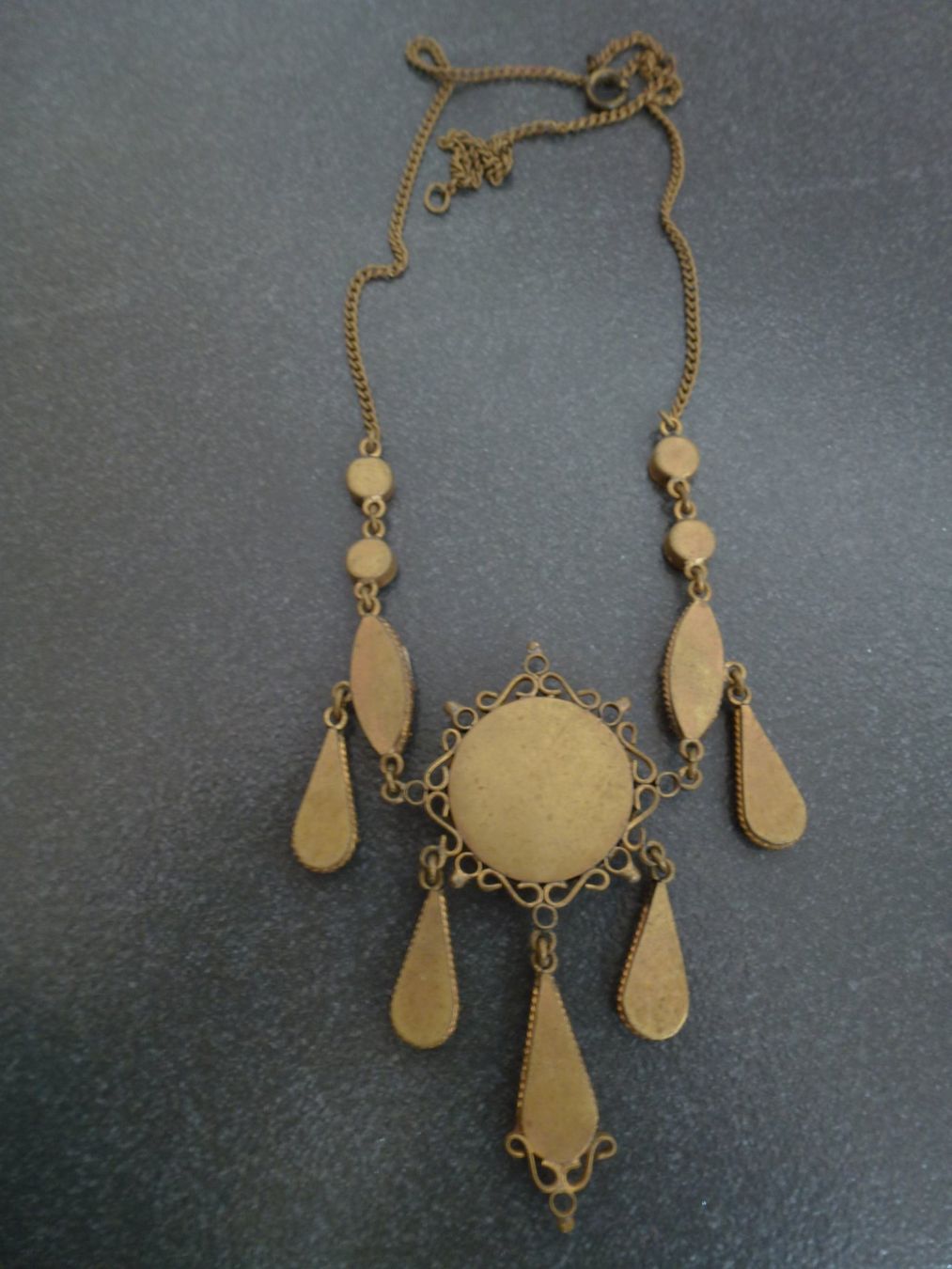 Catenine: Jugendstil Mikromosaik Kette – Usato da Esslingen venduto da FetteSchnecke 5