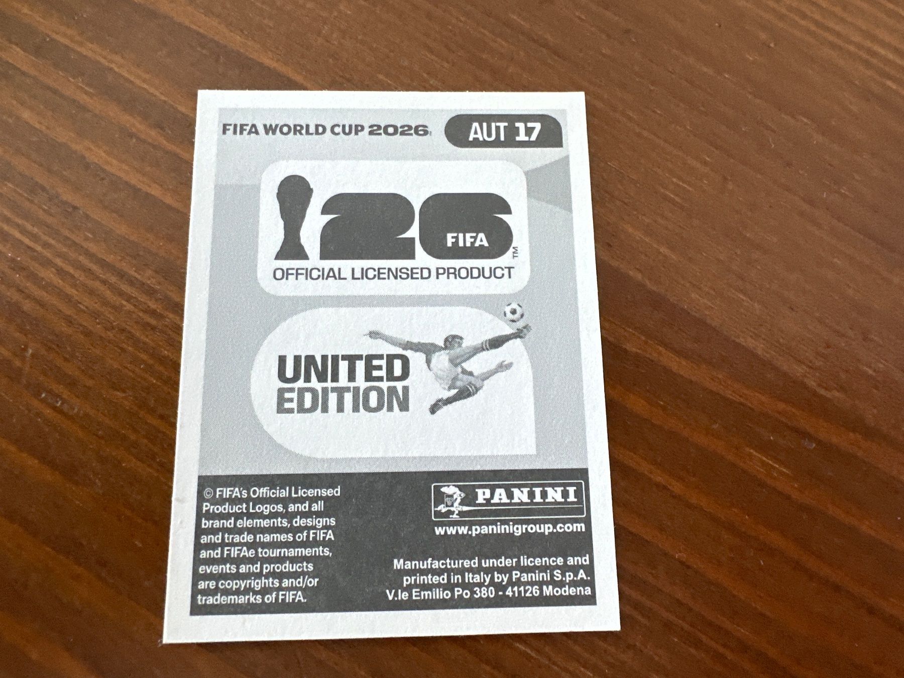 Panini Carte collezionabili: Panini AUT 17 FIFA World Cup 2026 – Nuovo e nell'imballaggio originale da Würenlos venduto da gtvlady_82 1