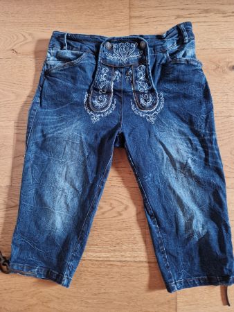 3/4 Trachten Jeans Gr. 38 Alpenfeeling Oktoberfest