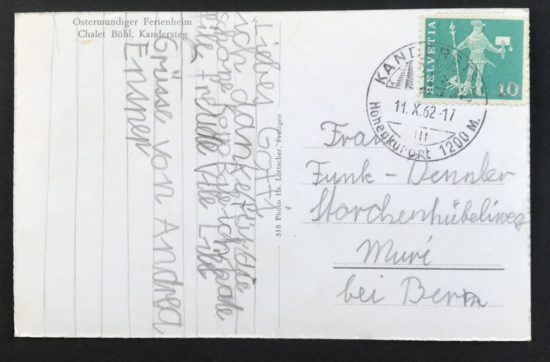 Cartoline postali: ANSICHTSKARTE – Usato da Ostermundigen venduto da wini63 1