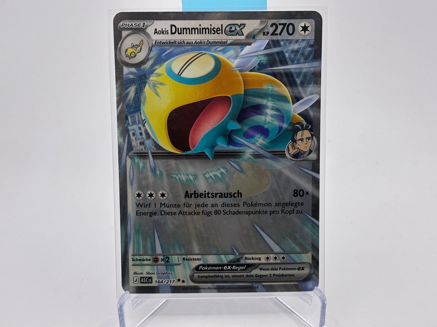 Pokémon Carte collezionabili: Erhabene Helden - Aokis Dummimisel ex  (ASC 164) - DE – Usato da Allschwil venduto da Bullach