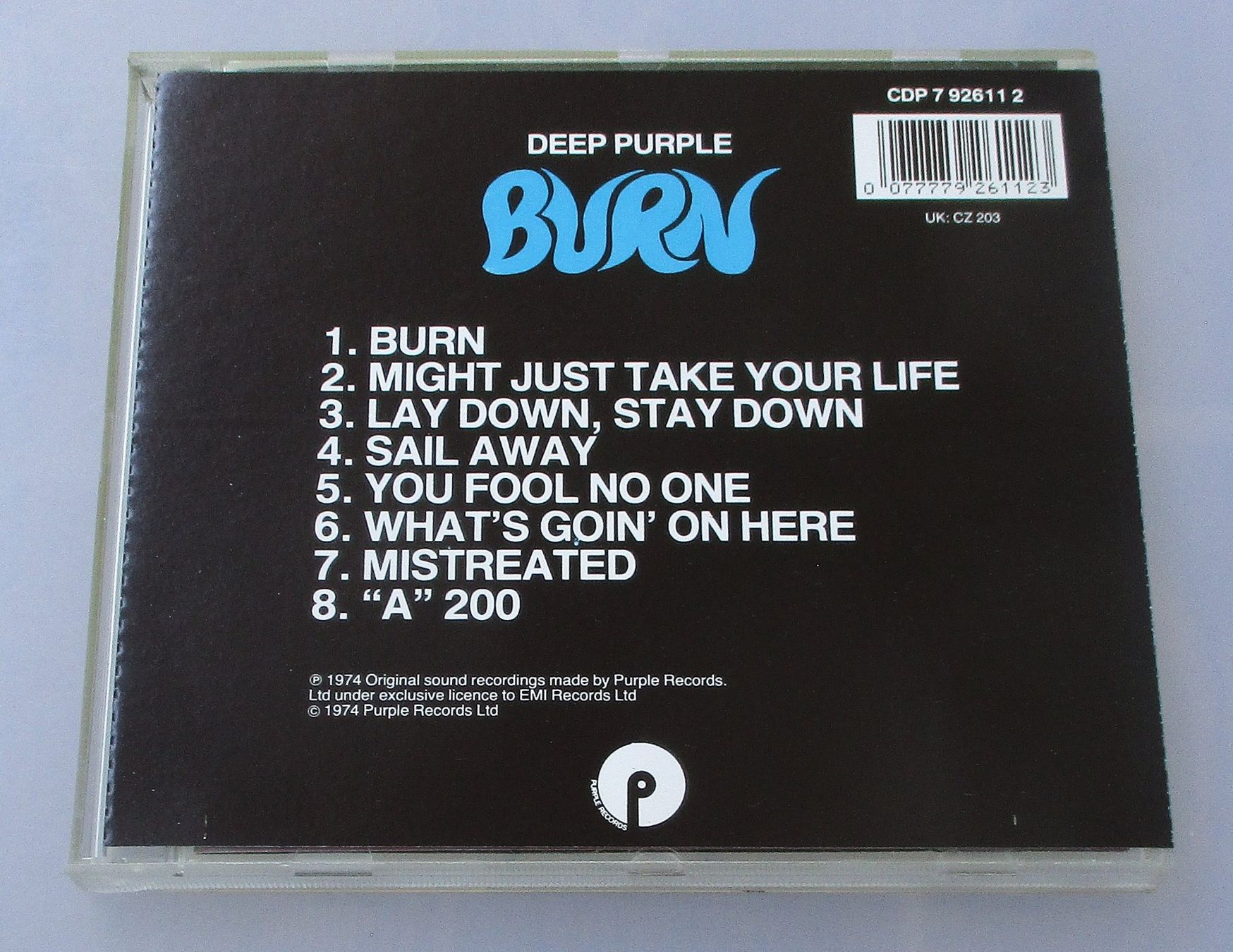 CDs: DEEP PURPLE - Burn – D'occasion à Wattwil par Muriel11 1