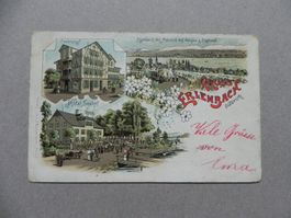 Karte Ansichtskarte Erlenbach ZH 1900 Werkhof & Hotel Seehof