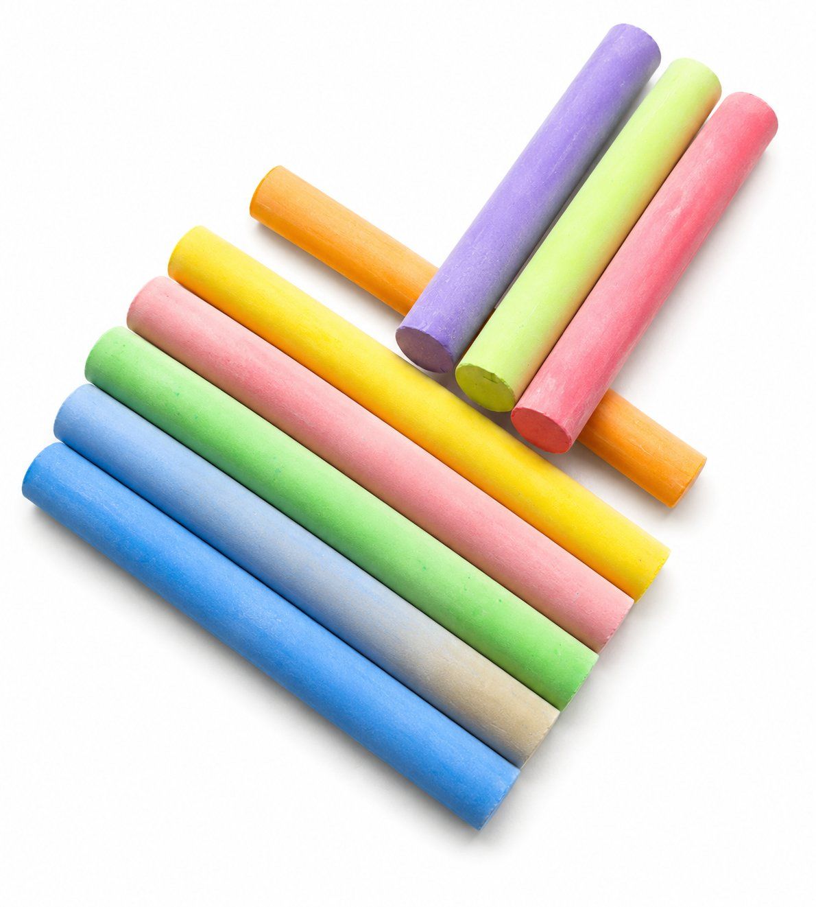 Stifte & Marker: 10x Kreide Bunt 8 cm – Neu und originalverpackt aus Fully von VaneaSelection 1