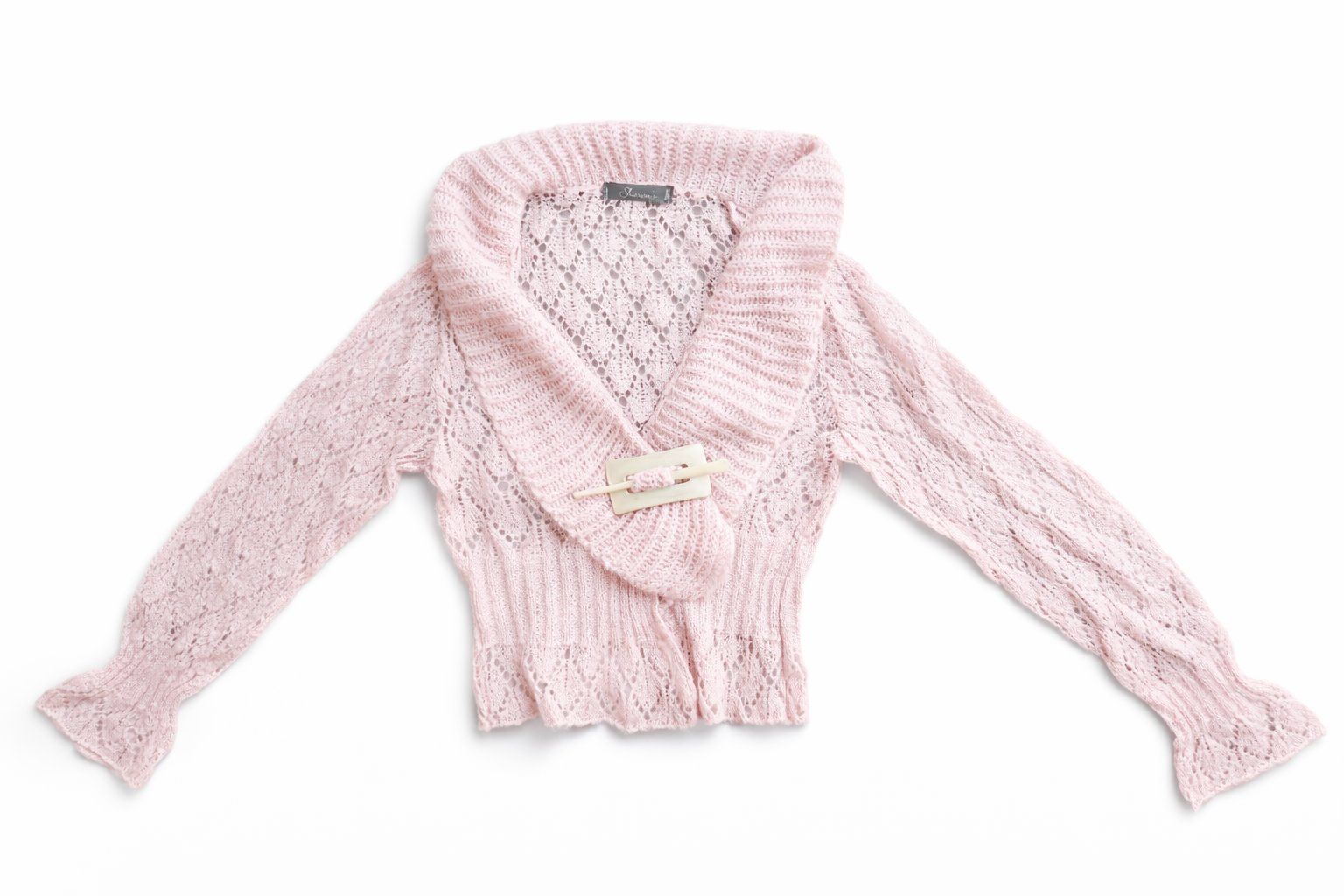 Gilet & Giacche senza maniche: Damen Strick Cardigan Rosa Cropped S Chic – Nuovo (secondo la descrizione) da Fully venduto da VaneaSelection 1
