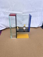 Moderne Plexiglas-Design-Vase nach Piet Mondrian fli