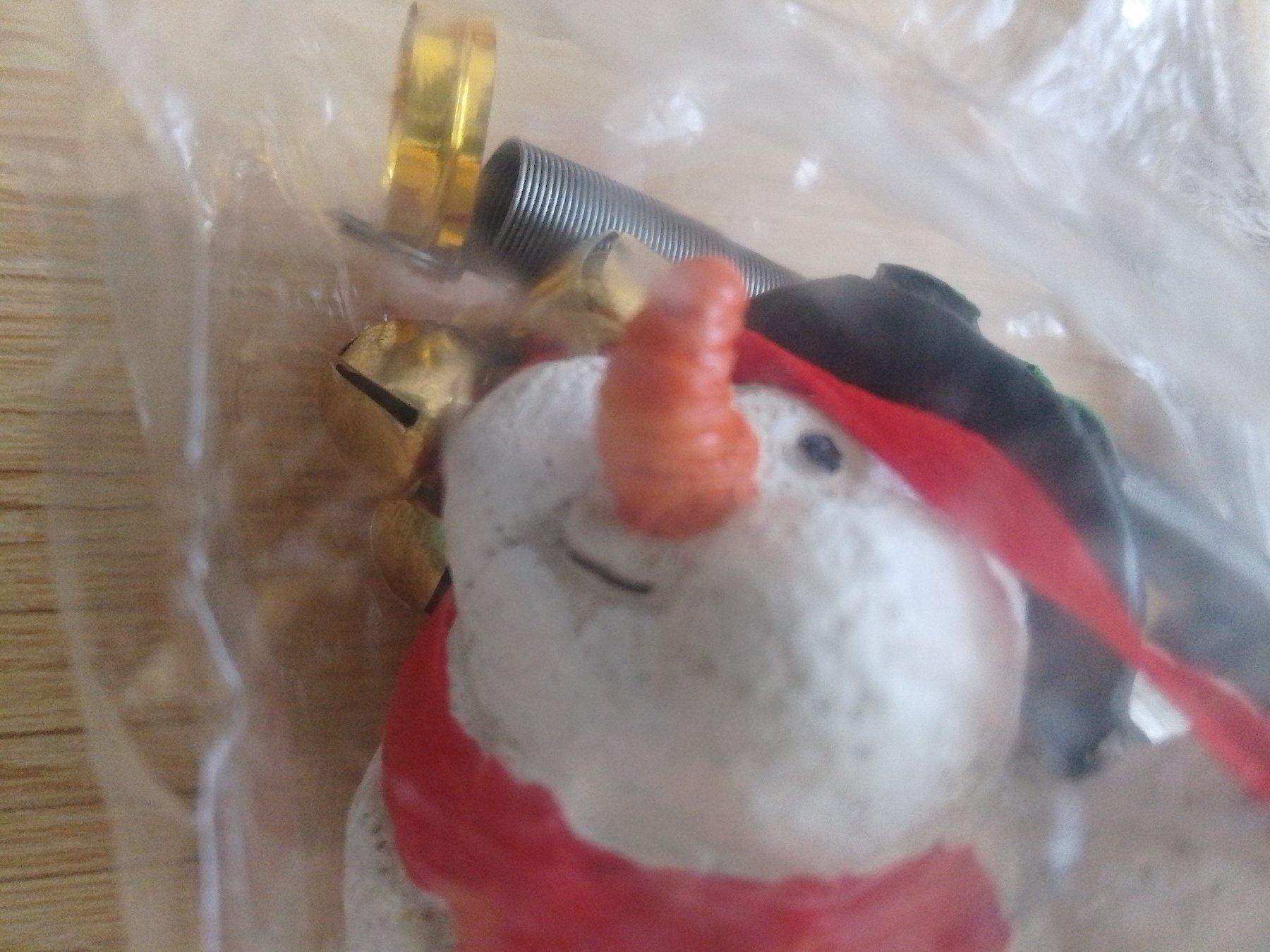 Alle Dekorationen: Schneemann neu Deko Figur Schwingfigur mit Spiralfeder – Neu (gemäss Beschreibung) aus Wohlen AG von salamanderspielwaren 2