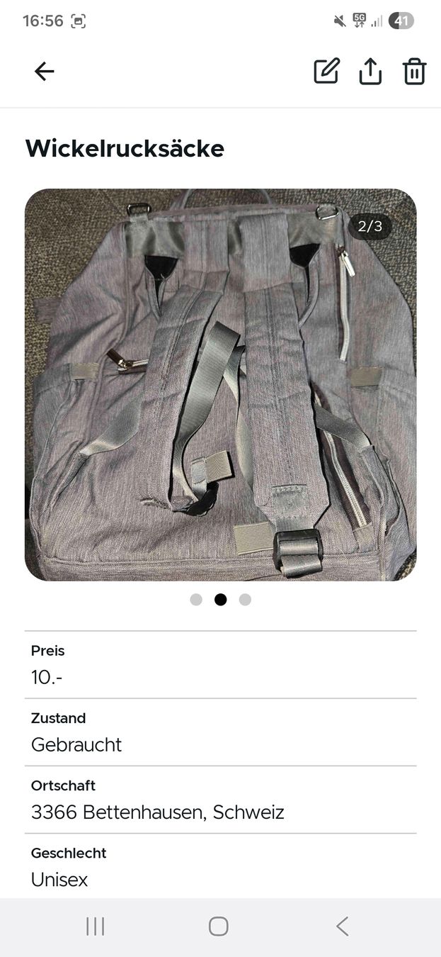Zaini: Wickel Rucksack – Usato da Bettenhausen venduto da Engel1991 1