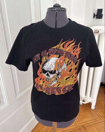 T-Shirt The Kooples schwarz mit Motivdruck Grösse S