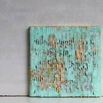 Foto & Immagini: 2 abstrakte Acrylbilder mit 24k Blattgold – Usato da Basel venduto da Eule2000
