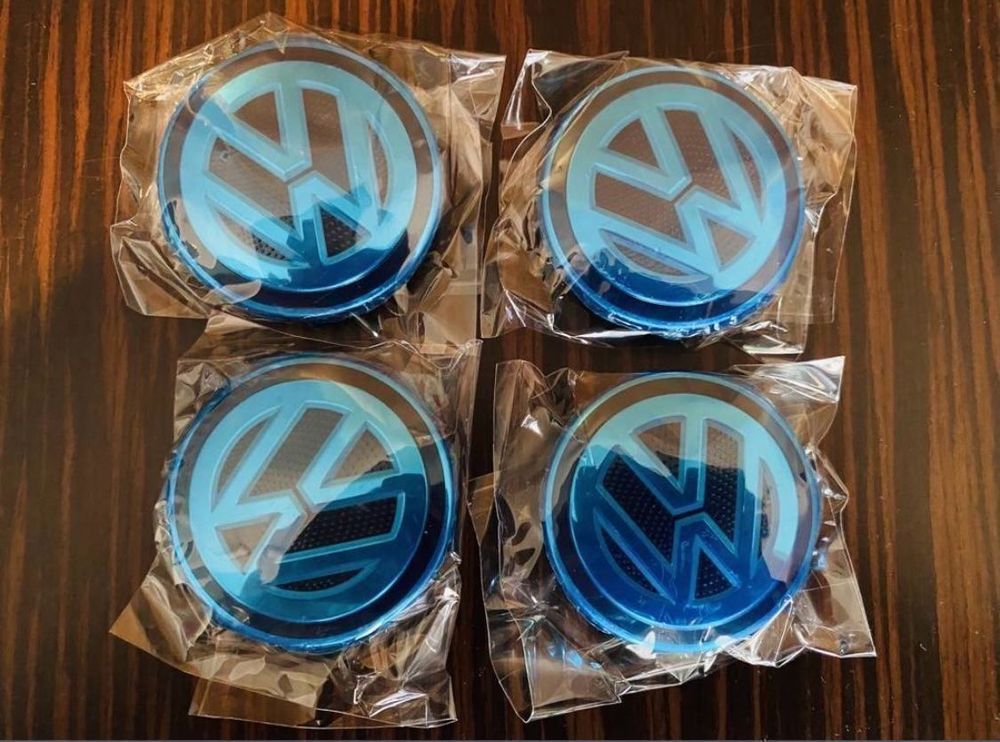 4x Nabendeckel Für VW – Radnabenabdeckung 65 Mm, Einfache Montage | Passend Für Verschiedene VW Modelle, Mattes Finish