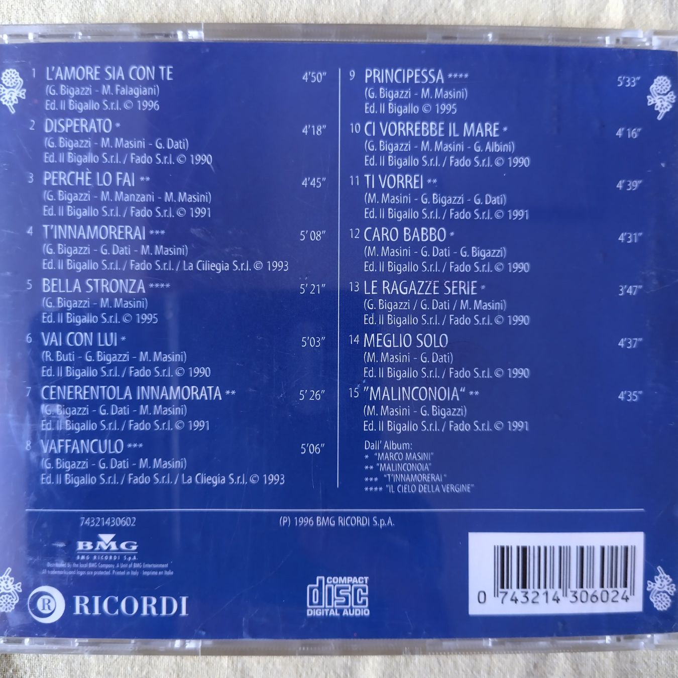 CD: CD von Marco Masini – Usato da Buchs venduto da mdi_mpx5 3