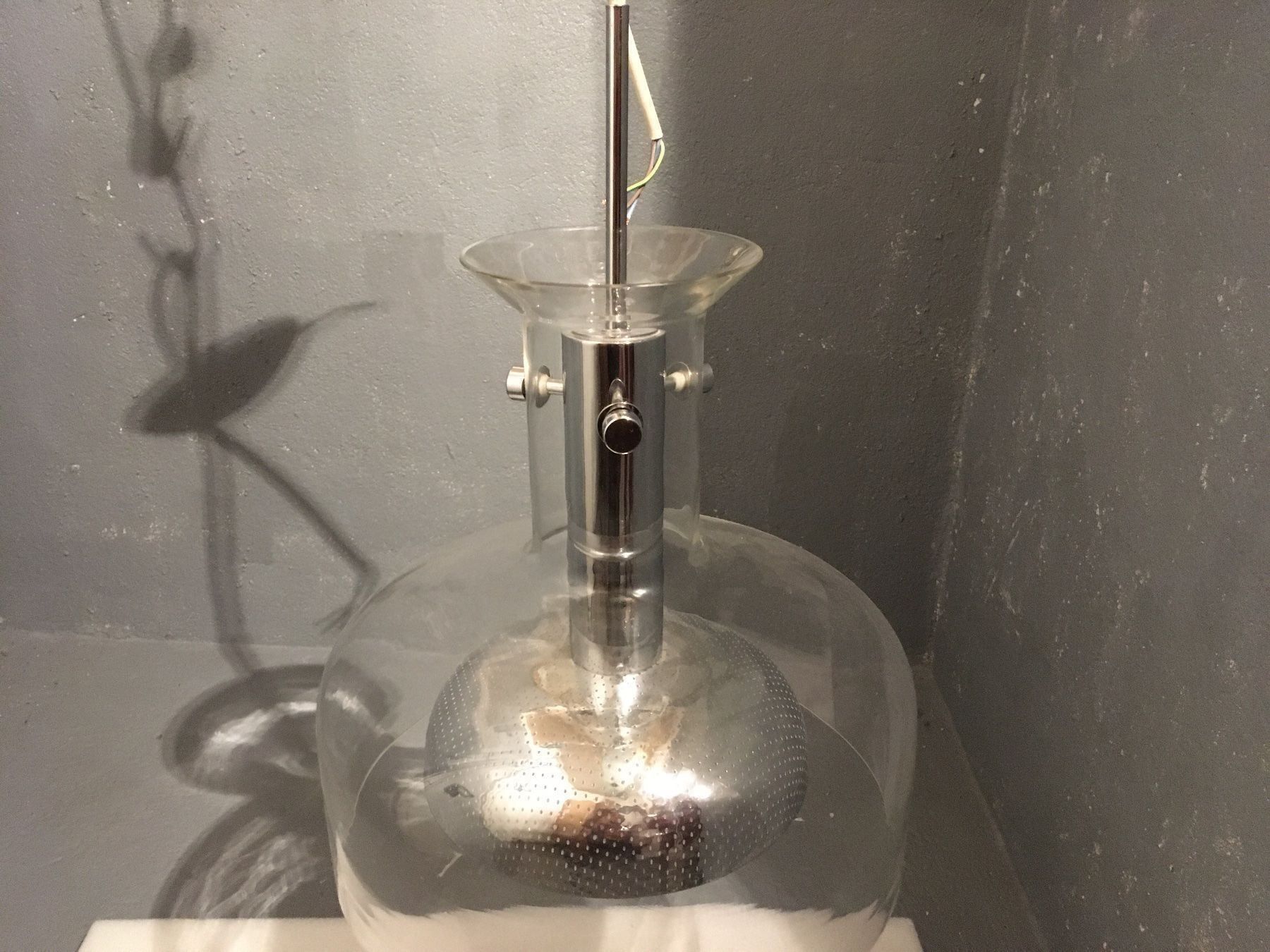 Lampade: Suspension verre chromé Anders Pehrson – Usato da Vernier venduto da Leandro055 1