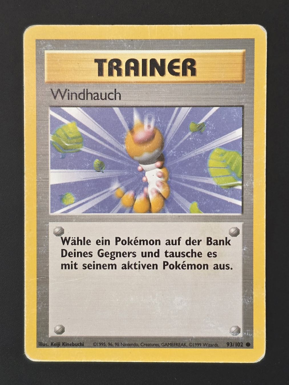 Pokémon Sammelbilder & Trading cards: Windhauch 93/102 Basis-Set 1999 DE – Gebraucht aus Basel von MartinM.91