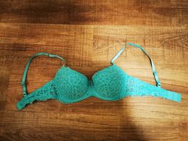 Hunkemöller BH, Grösse 70D, Türkis Spitze - Sommerlich!Neu