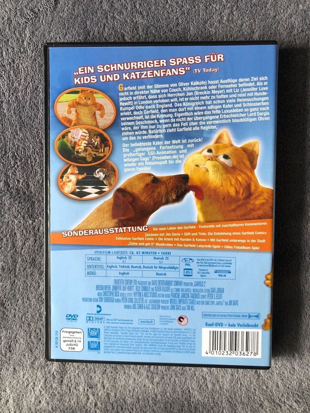 Tutti i DVDs: DVD Garfield 2 – Usato da Regensdorf venduto da scheissspiel 1