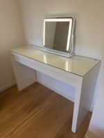 IKEA MALM Schminktisch inkl. LED Kosmetikspiegel