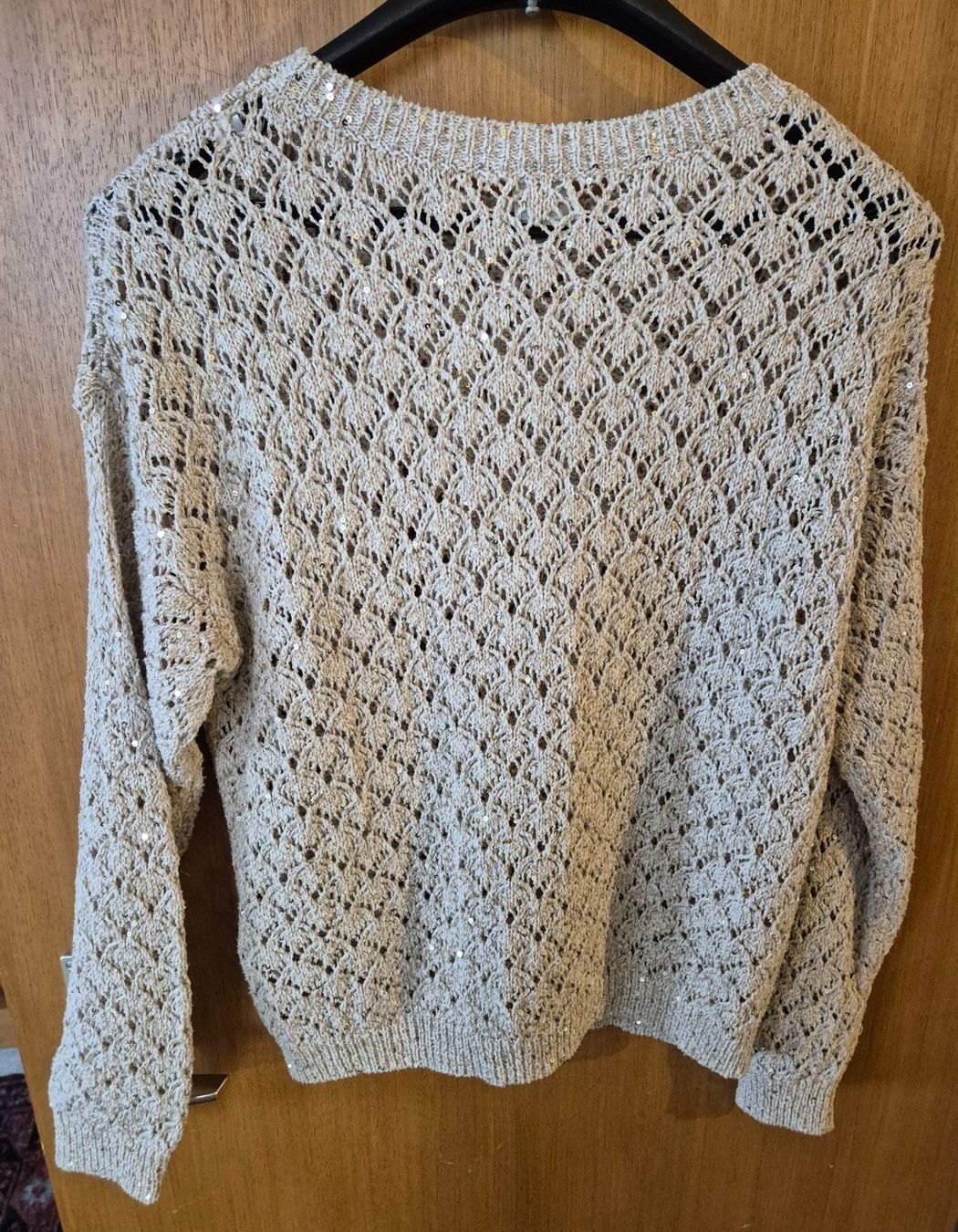 Pulls & Sweat-shirts: Damen Pullover Strick beige mit Pailletten Grösse S – Neuf (Voir description) à St. Gallen par limonaden 2