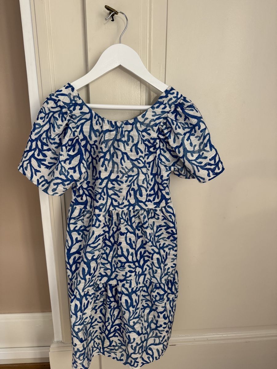 Mango Robes et jupes: Mango Blue Coral Dress – D'occasion à Genève par Stephanie.xx 1