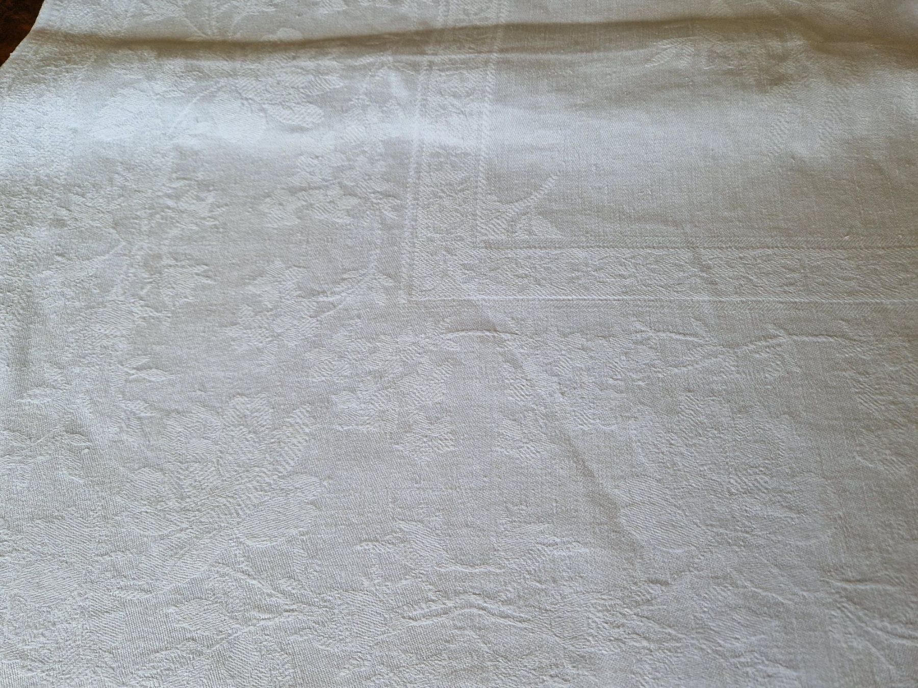 Altra biancheria da tavola: Tischdecke Leinendamast  Monogramm RK, 175x170cm – Usato da Bern venduto da Antikbatik 6
