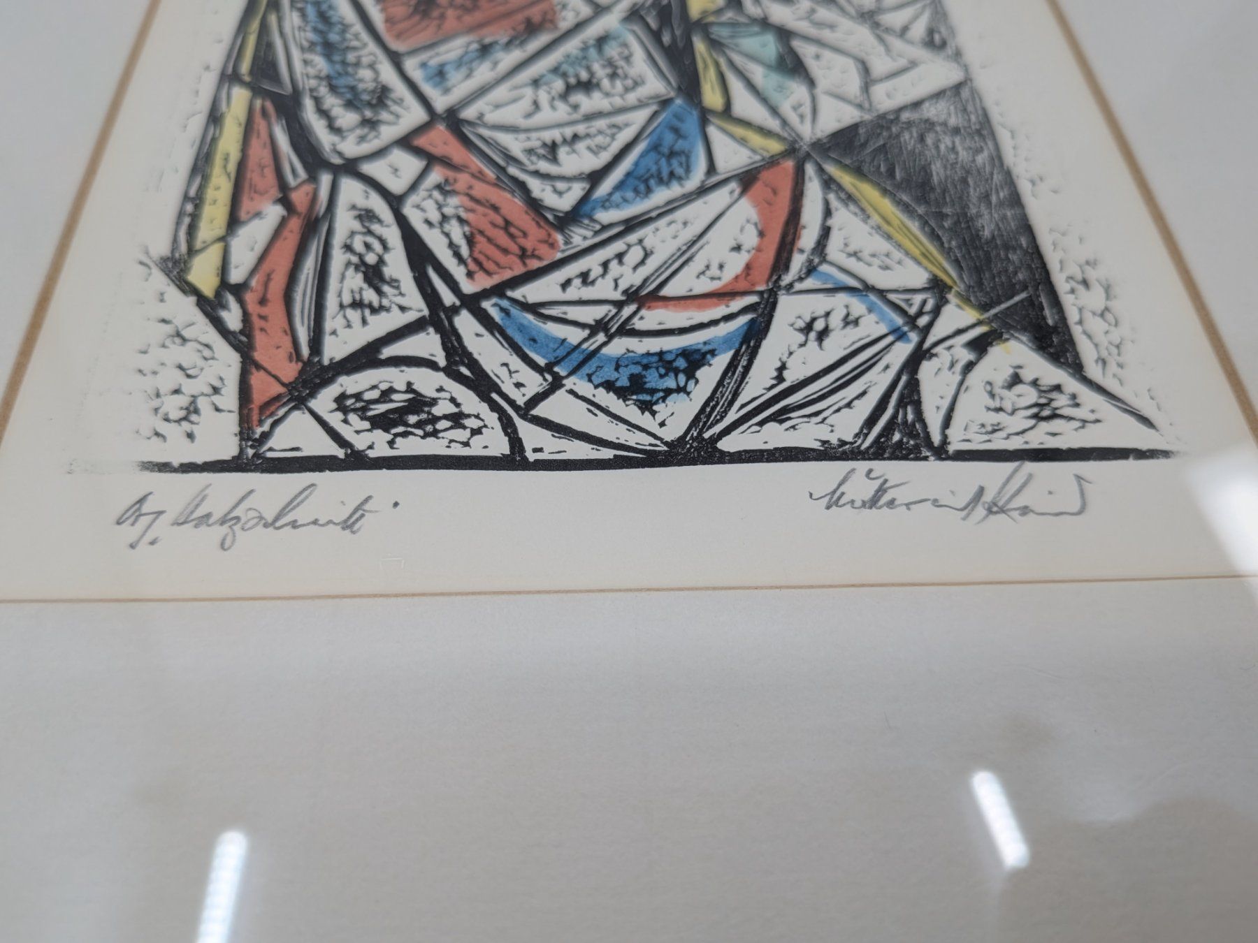 Xilografie: Farbholzschnitt Walter Habdank – Usato da Emmen venduto da magelan 2