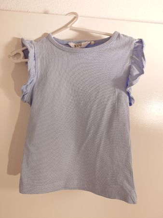 Mädchen T-Shirt blau, Grösse 98/104