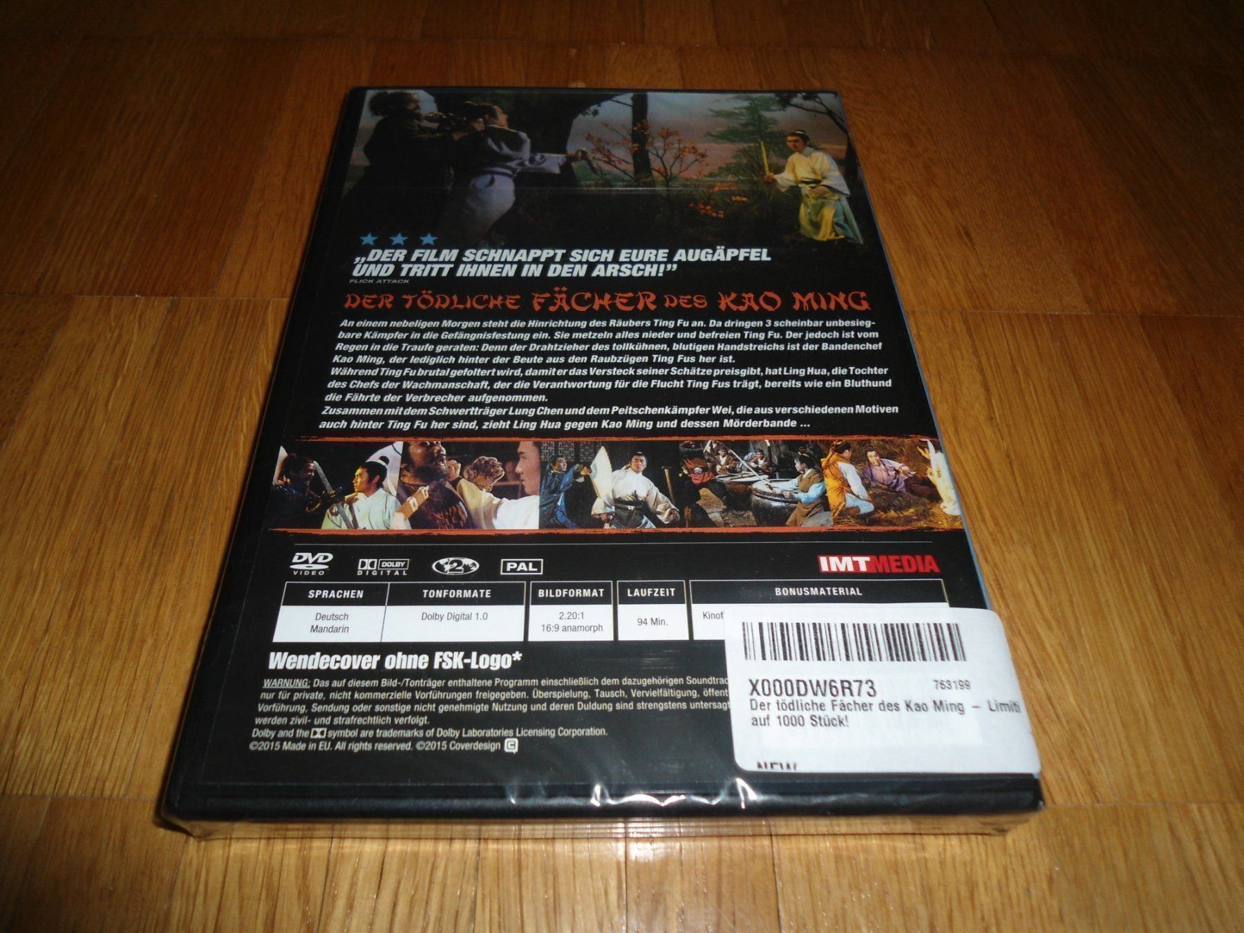 Tutti i DVDs: Der tödliche Fächer des Kao Ming - UNCUT – Nuovo e nell'imballaggio originale da Basel venduto da havsok 1