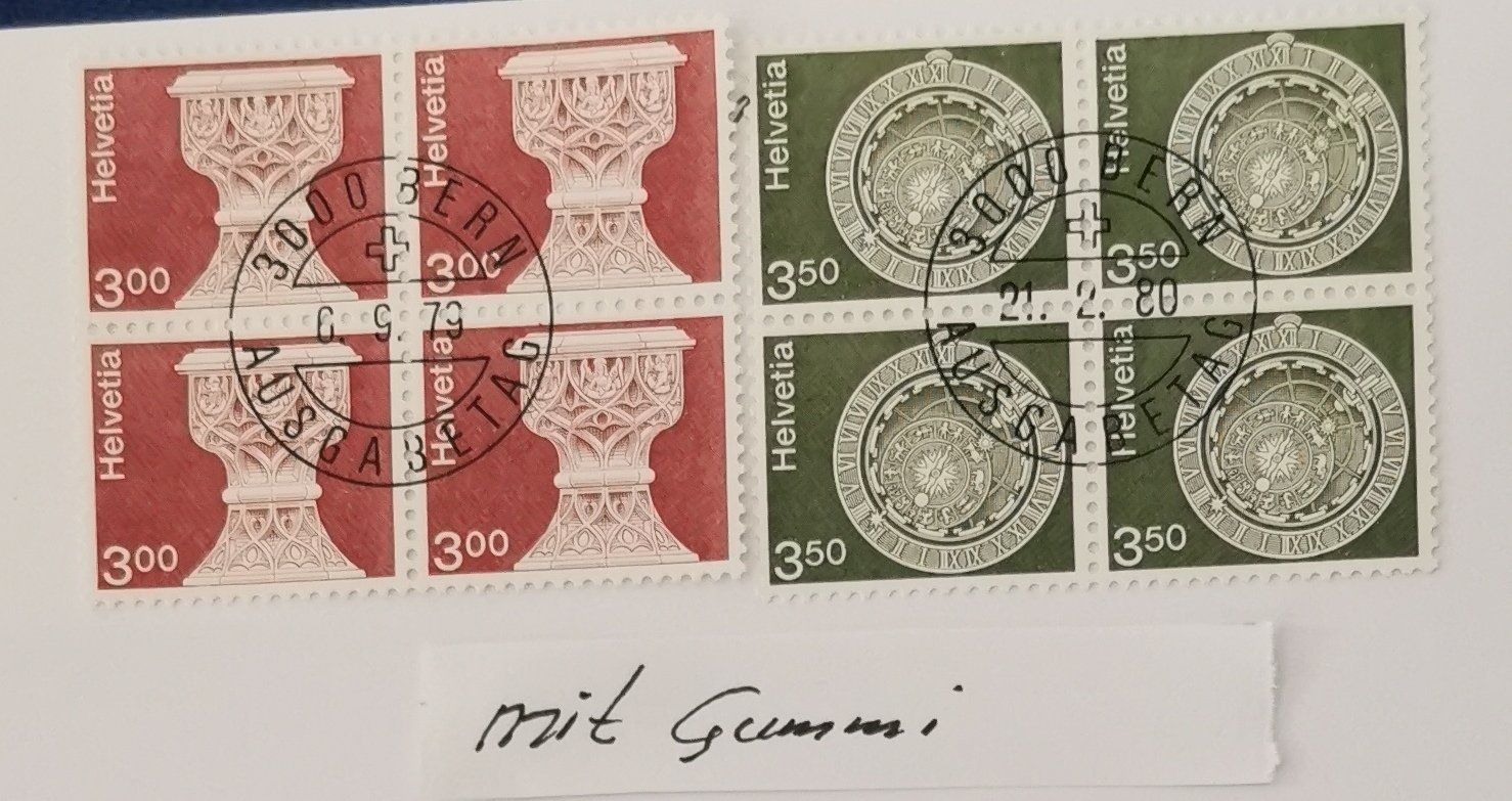 Alle Briefmarken: 1978-1980 weisses Papier – Neu (gemäss Beschreibung) aus Aadorf von Chnorli-Furz