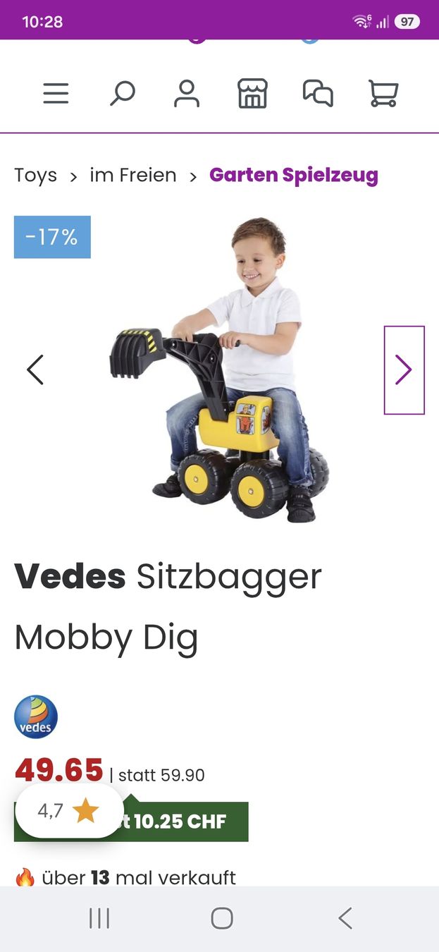 Bagger: Sitzbagger guter Zustand – Gebraucht aus Adliswil von Ci5671 1