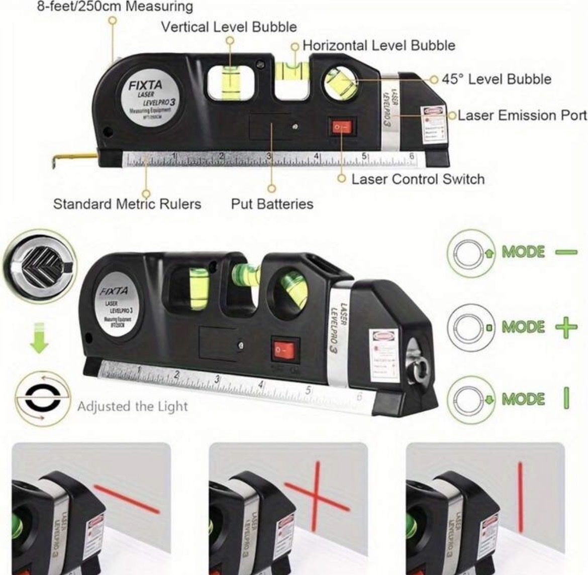 Mesurer: Multifunktion Laser-Wasserwaage mit Messband. – Neuf avec emballage d'origine à Emmenbrücke par ShopDirect 4