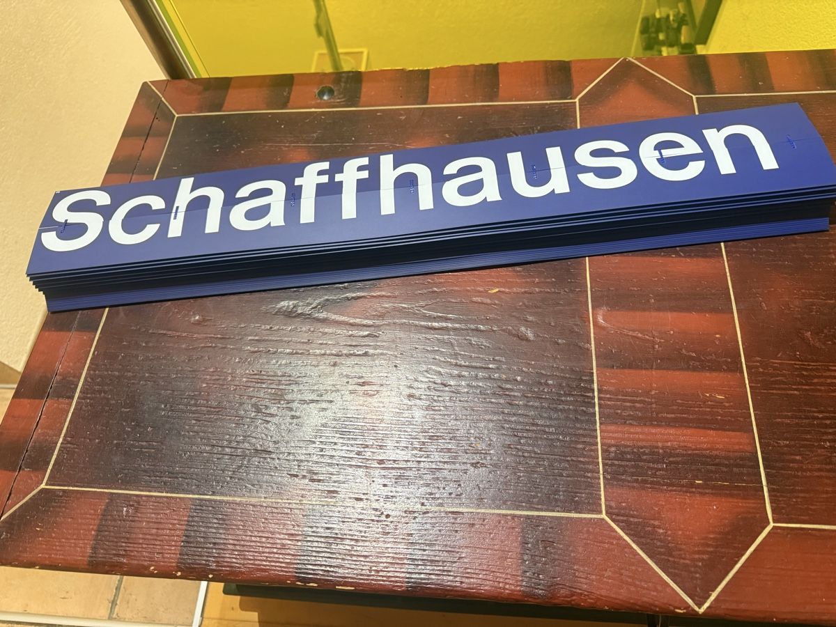 SBB/CFF/FFS Schilder: SBB Anzeigetafel – Neu (gemäss Beschreibung) aus Horriwil von Carrera68 2