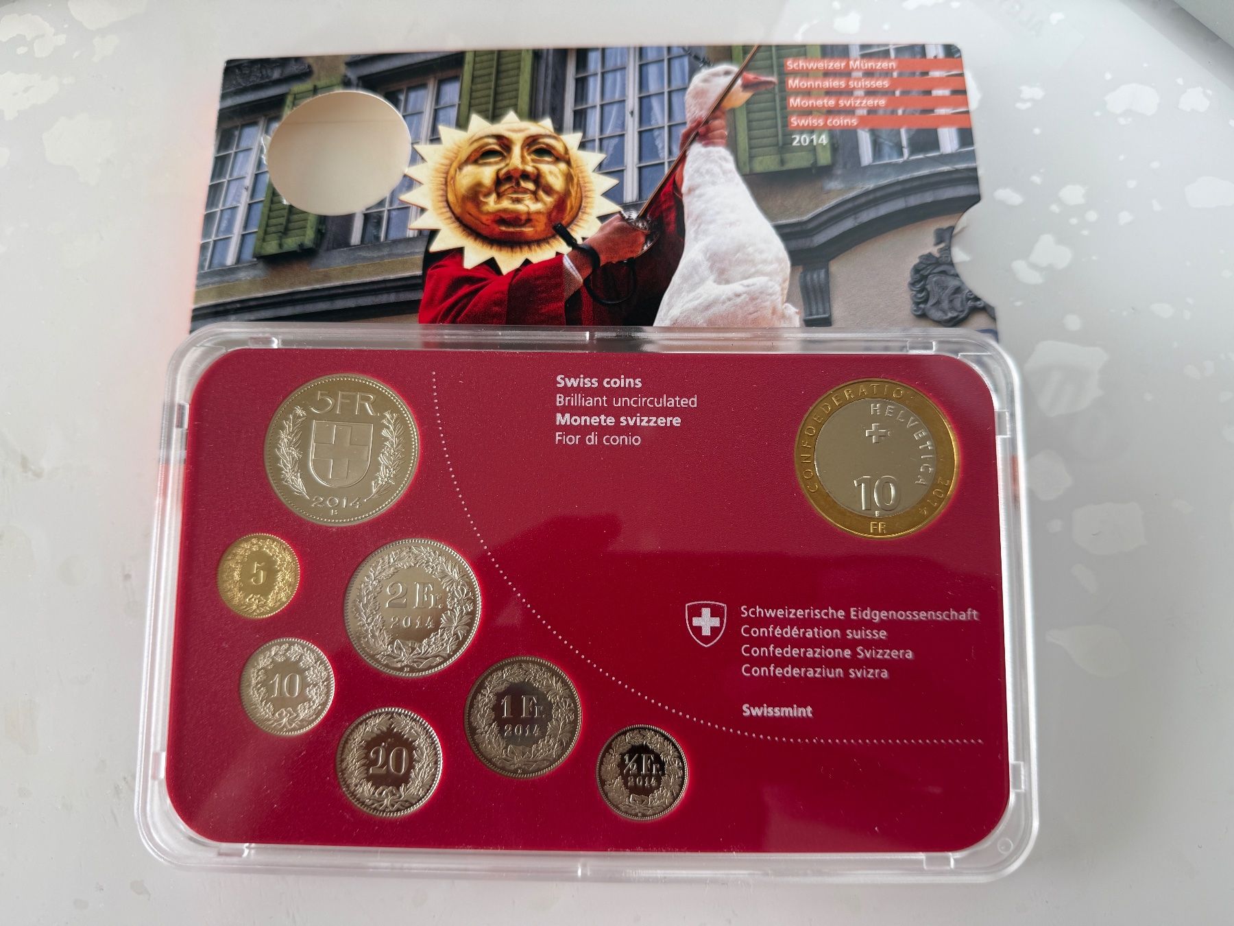 Tutti le monete: Schweizer Münzsatz 2014  Stempelglanz – Usato da Wallisellen venduto da SWISS_SILVER1 2