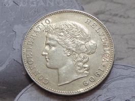 5 Fr. 1909 B - Pièce magnifique TOP Qualité !