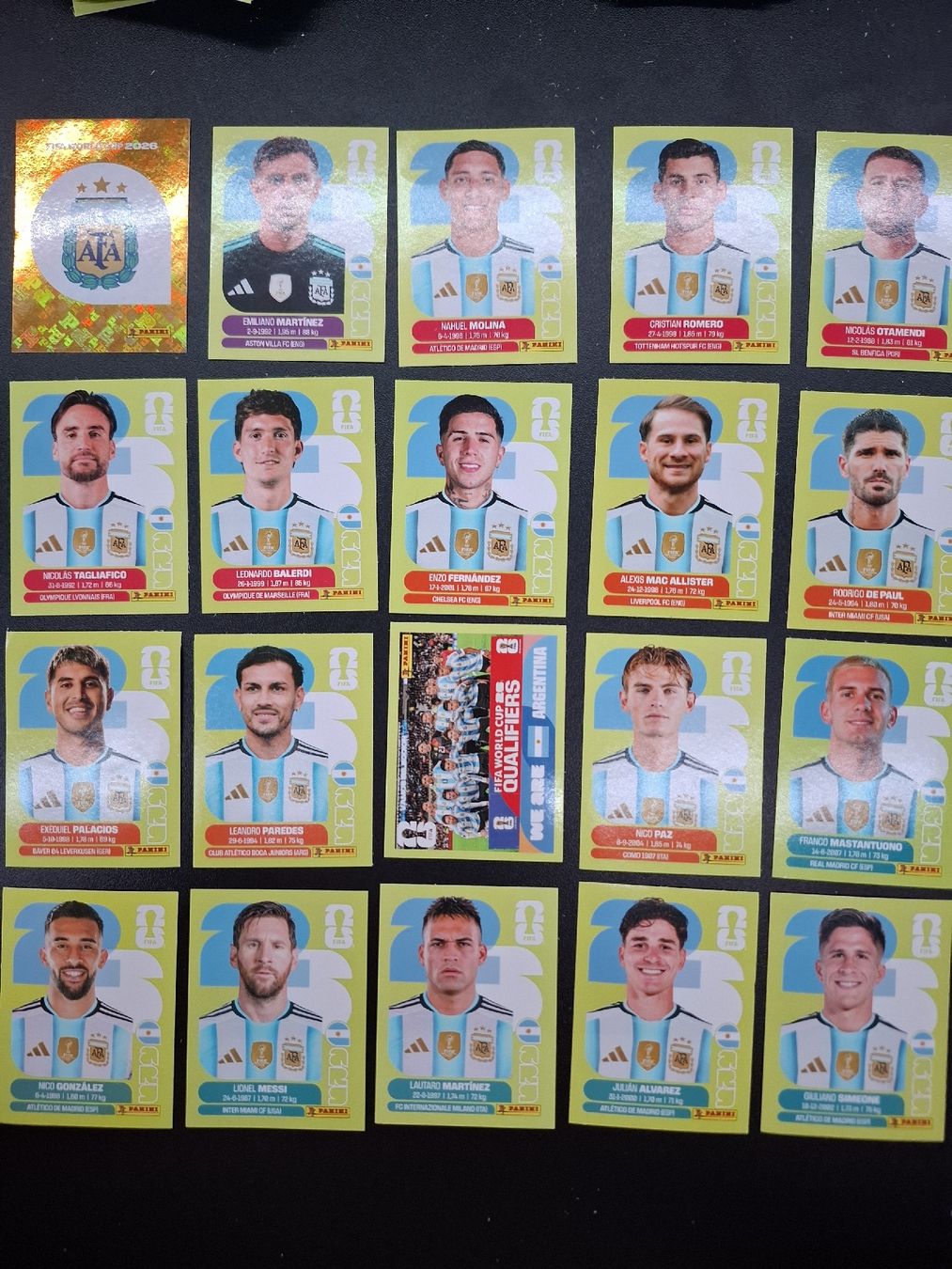 Panini Carte collezionabili: Panini 2026 ganzes Team Argentinien – Nuovo (secondo la descrizione) da Lieli venduto da Andrin.1901