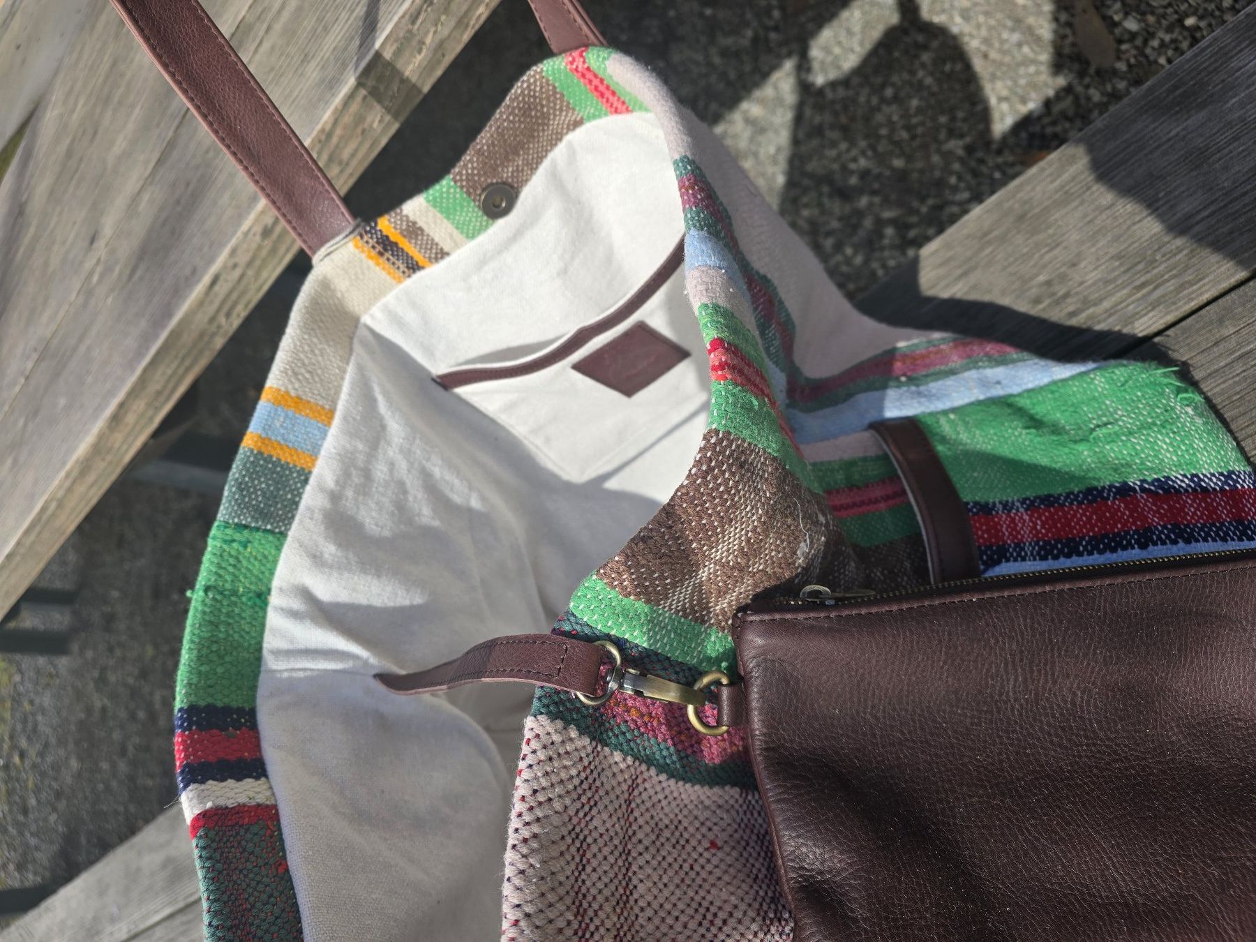 Borse da donna: Shoppertasche Berberstoff "Haik"-vintage – Nuovo (secondo la descrizione) da Romanshorn venduto da Rachacha 1