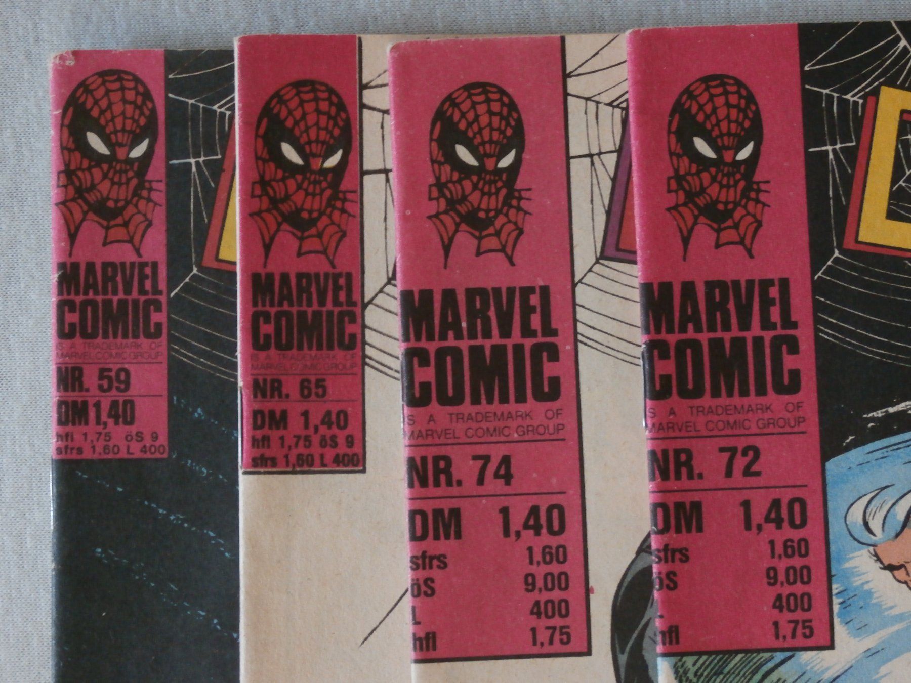 Fumetti: 4 alte Marvel Comics Die Spinne Spiderman – Usato da Zürich venduto da tiburzio 1