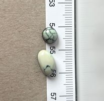 Variszite 2 x unikate Cabochons. Schmuck
