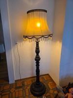 robuste antike Ständerlampe Leuchte Schirm Stehlampe Lampe
