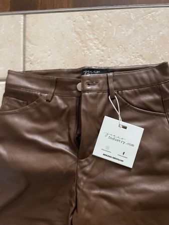 Jeans Industry Lederhosen braun in Grösse 36