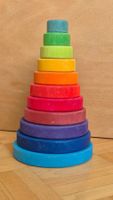 Grimm's Stapel-/Scheibenturm aus Holz, regenbogenfarben