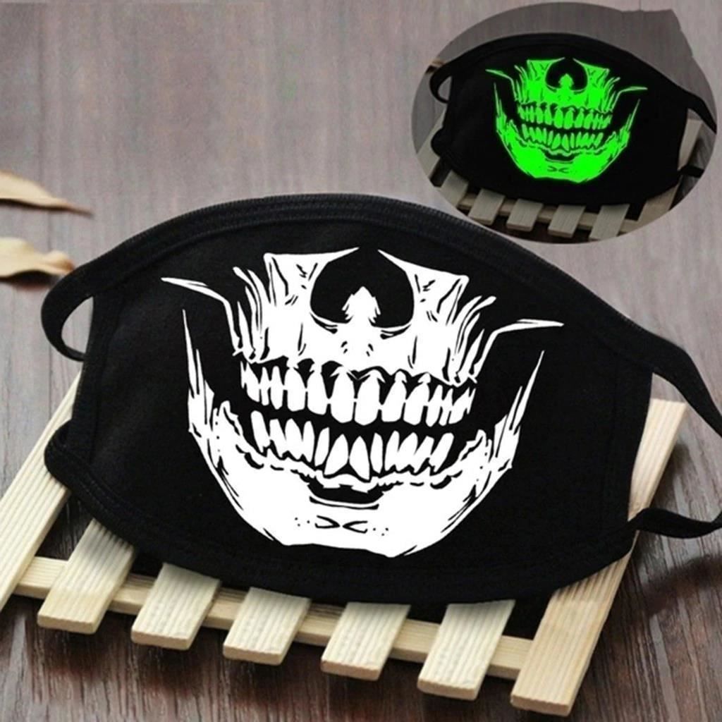 Maschere: Masque réutilisable squelette lumineux – Nuovo e nell'imballaggio originale da Gurmels venduto da Swisspod 1