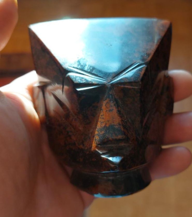 Edelsteine: Mahagoni-Obsidian Statue – Gebraucht aus Bern von flo_c2qz 3