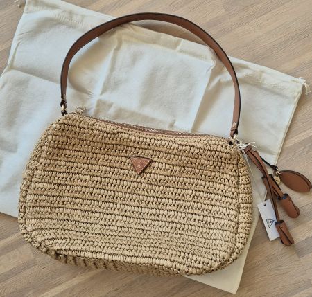 Original GUESS Ofelia Tasche Natural/Cognac neu ab Fr. 1.--!