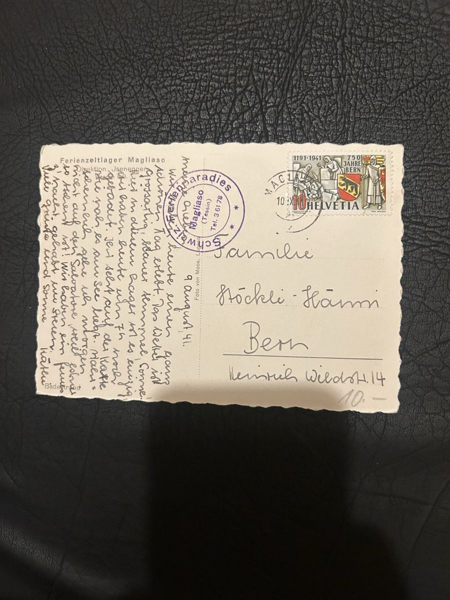 Cartoline postali: Ferienzeltlager Magliaso 1941 – Usato da Breganzona venduto da Milesbo 1