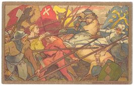 Bundesfeier-Postkarte Nr. 2 gestempelt Genève 1.8.1911