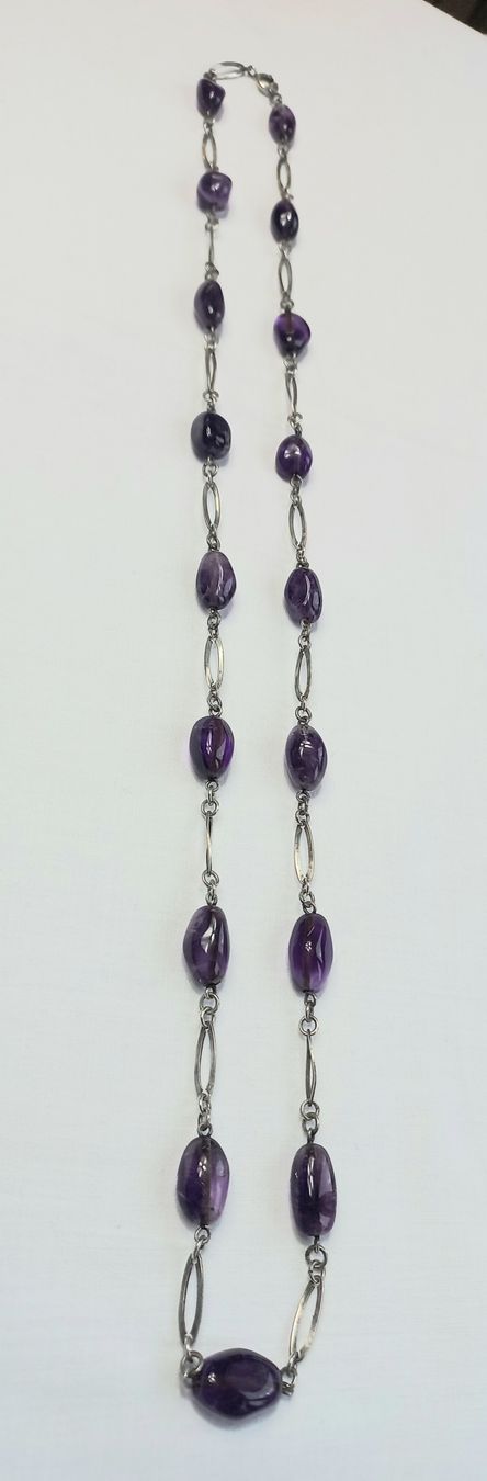 Catenine: Wunderschöne Amethyst-Kette, Silber, Vintage! – Usato da Buchs AG venduto da Dzirul 6