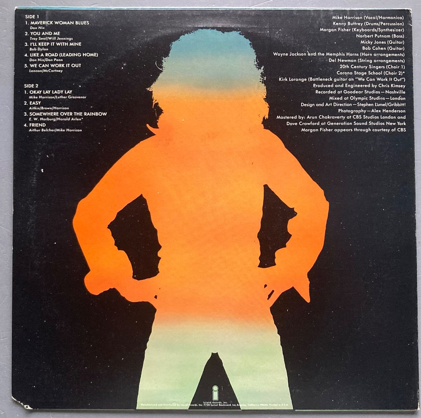 Dischi in vinile: MIKE HARRISON - RAINBOW RIDER – Usato da Poliez-Pittet venduto da Newtown-Records 1